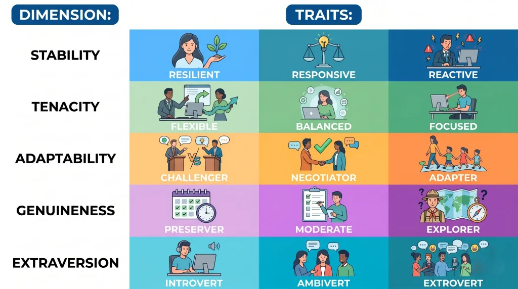Bigfive personality traits
